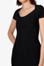 Herve Leger Black Bandage Bodycon Midi Dress Size XS