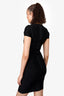 Herve Leger Black Bandage Bodycon Midi Dress Size XS