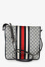 Gucci Navy Canvas GG Supreme Messenger Bag