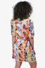 Zimmermann Multicoloured Linen Floral Belted Dress Size 1