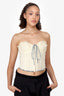 Danielle Guizio White/Blue Corset Size M