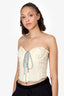 Danielle Guizio White/Blue Corset Size M