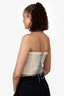 Danielle Guizio White/Blue Corset Size M