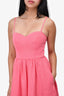 Reformation Pink Linen Sweetheart Tank Midi Dress Size 0