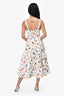Reformation White Linen Beach Printed Midi Dress Size 0