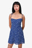 Reformation Blue & White Dotted Mini Dress Size 2
