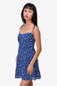 Reformation Blue & White Dotted Mini Dress Size 2
