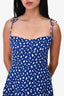 Reformation Blue & White Dotted Mini Dress Size 2
