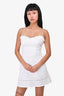 Reformation White Linen Bustier Mini Dress Size 0