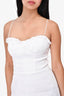 Reformation White Linen Bustier Mini Dress Size 0