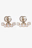 Gucci Gold Toned GG Faux Pearl Earrings