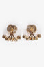 Gucci Gold Toned GG Faux Pearl Earrings