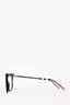 Burberry Black Acrylic Square Framed Glasses
