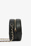 Pre-Loved Chanel™ 2020 Black Caviar Leather Round Chain Bag