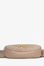 Gucci Beige Leather 'GG' Marmont Matelassé Belt Bag (As Is)