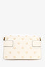 Gucci Beige Leather Pearl Embellished 'Mini Queen Margaret Broadway' Shoulder Bag