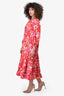 Denton Pink & Red Floral Maxi Dress Size S