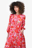 Denton Pink & Red Floral Maxi Dress Size S