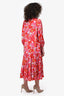Denton Pink & Red Floral Maxi Dress Size S