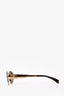 Celine Gold 'Triomphe Metal 01' Tinted Sunglasses with Pouch