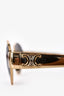 Celine Gold 'Triomphe Metal 01' Tinted Sunglasses with Pouch
