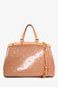 Louis Vuitton 2012 Cafe Brown Vernis Leather Brea Top Handle