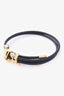 Louis Vuitton 2024 Black Leather Bloom Bracelet