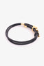 Louis Vuitton 2024 Black Leather Bloom Bracelet