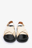 Marni Cream Leather Criss Cross Sandals Size 38.5