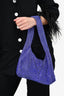 Kara Purple Rhinestone Armpit Shoulder Bag