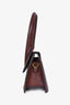 Jacquemus Brown Leather Le Chiquito Moyen Top Handle With Strap