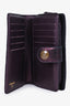 Pre-Loved Chanel™ 2013/14 Purple Shimmer Fabric Quilted Flap Wallet