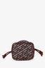 Versace Brown Coated Canvas La Greca Mini Bucket Bag