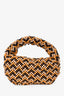 Bottega Veneta Brown/Yellow Beaded Jodie Bag
