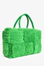 Bottega Veneta Green Shearling Small Acro Tote