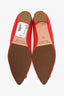 Manolo Blahnik Red Satin Hangisi Flats Size 36.5
