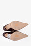 Jimmy Choo Burgundy Red Leather Croc Embossed Crystal Mules Size 36.5