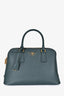 Prada Green Saffiano Lux Promenade Top Handle with Strap