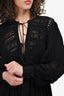The Kooples Black Lace Long Sleeve Dress Size 1