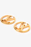 Louis Vuitton Gold Toned Louise GM Hoops