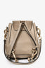 Chloe Taupe Leather/Suede Mini Faye Backpack with Shoulder Strap