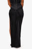 The Bar Black Silk Midi Skirt Size 0