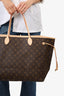 Louis Vuitton Brown Monogram Neverfull GM Tote with Pouch
