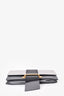Prada White/Grey/Black Leather City Ribbon Crossbody Bag