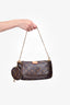 Louis Vuitton 2020 Monogram Multi-Pouch Pochette with Green Canvas Strap