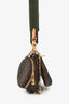 Louis Vuitton 2020 Monogram Multi-Pouch Pochette with Green Canvas Strap