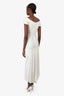 Herve Leger White Neckline Bandage Midi Dress Size XS (As Is)