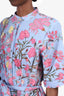 Hemant & Nandita Blue/Pink Floral Belted Mini Dress Size M