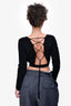 Cushnie Et Ochs Black Long Sleeve Ribbed Top