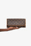 Louis Vuitton 2001 Brown Monogram Pochette Twin GM Shoulder Bag